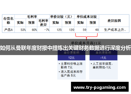 如何从曼联年度财报中提炼出关键财务数据进行深度分析