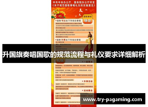 升国旗奏唱国歌的规范流程与礼仪要求详细解析